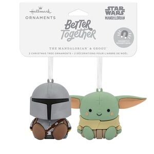 Star Wars Mandalorian and Grogu Ornaments NWT